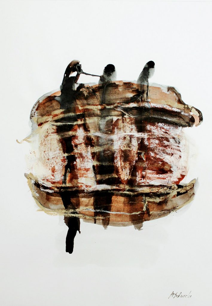 2010: 60 x 45 cm mixed media on paper